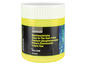 Gele glow-in-the-dark verf van Crelando in een potje van 150 ml.
