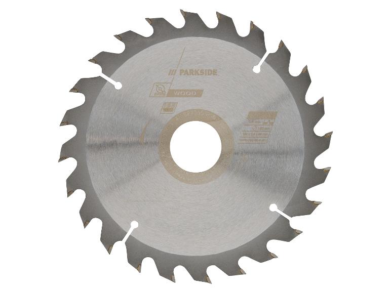Cirkelzaagblad voor hout met de tekst „WOOD” en afmetingen van 160 mm.