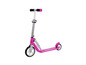 Een roze Hudora BigWheel step met grote wielen.