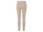 Beige leggings met hoge taille.