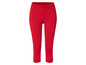 Rode capri leggings voor dames.