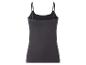 Zwarte dames spaghetti top, achterkant