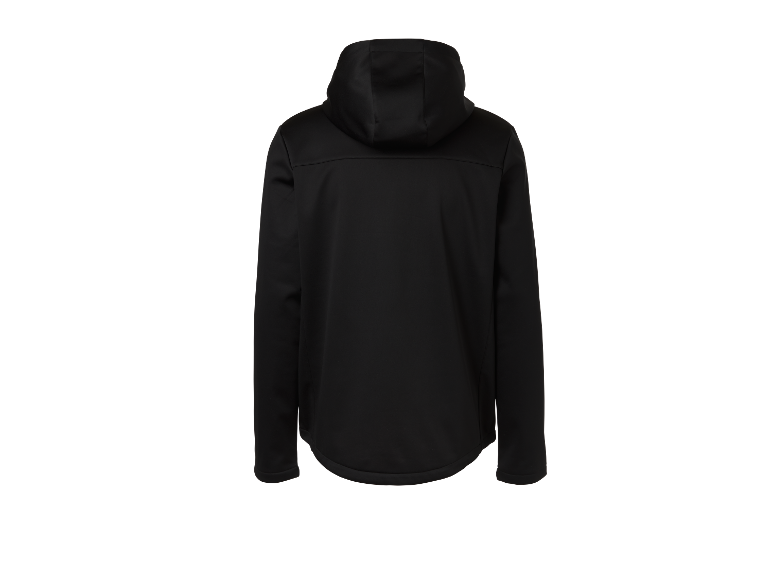Zwarte hoodie voor heren.