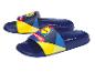 Lidl Trek slippers, blauw en geel.
