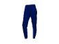 Blauwe joggingbroek met trekkoord.