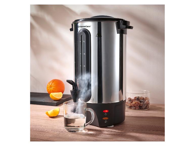 SilverCrest hete dranken dispenser met stoom, sinaasappels en kandijsuiker.