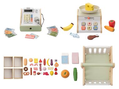 lupilu® Houten speelgoedwinkel set