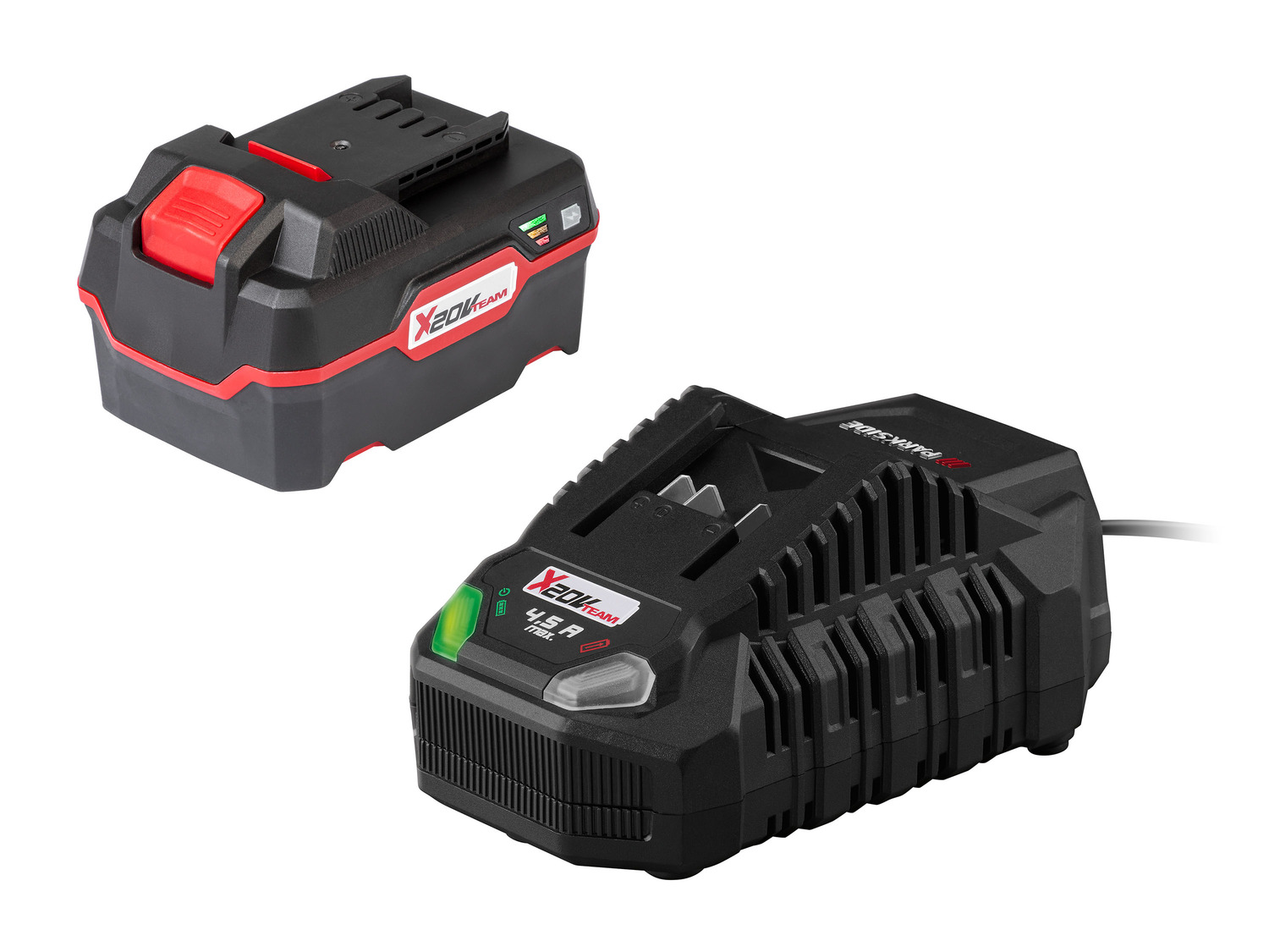 Accu 20 V - 4 Ah en acculader - 4,5 A