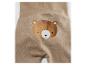 Beige babybroek met een schattig beerontwerp.