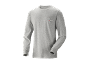 Grijs shirt met lange mouwen en een borstzak