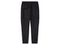 Zwarte cargo broek met elastische tailleband.
