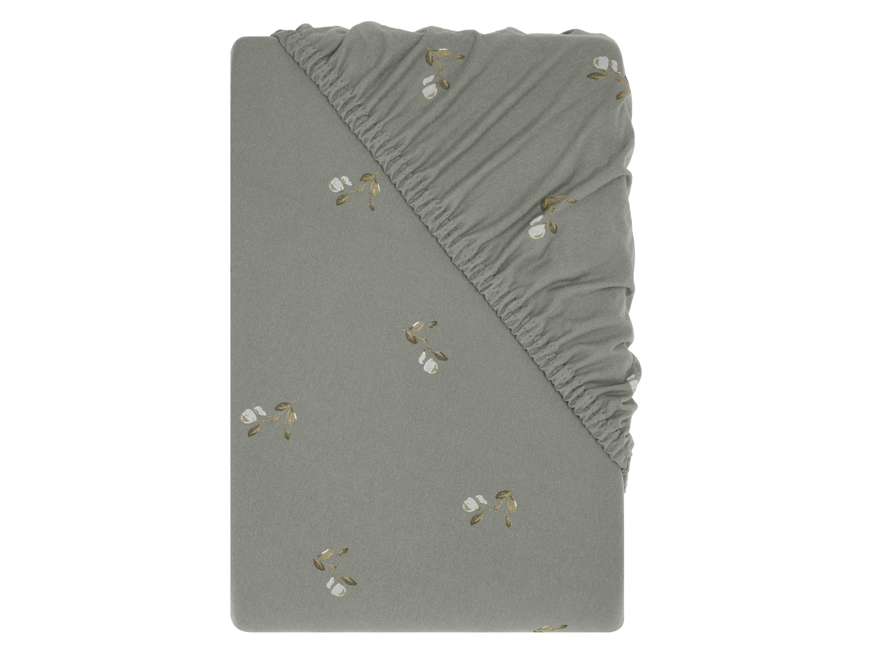 LIVARNO Jersey hoeslaken 90-100 x 200 cm (bloemen)