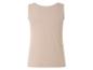 Een beige tanktop voor dames.