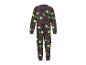 Kinder Halloween glow-in-the-dark onesie met spookkatten en pompoenen.