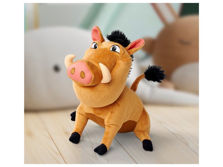 Een pluche Pumba uit de Lion King.