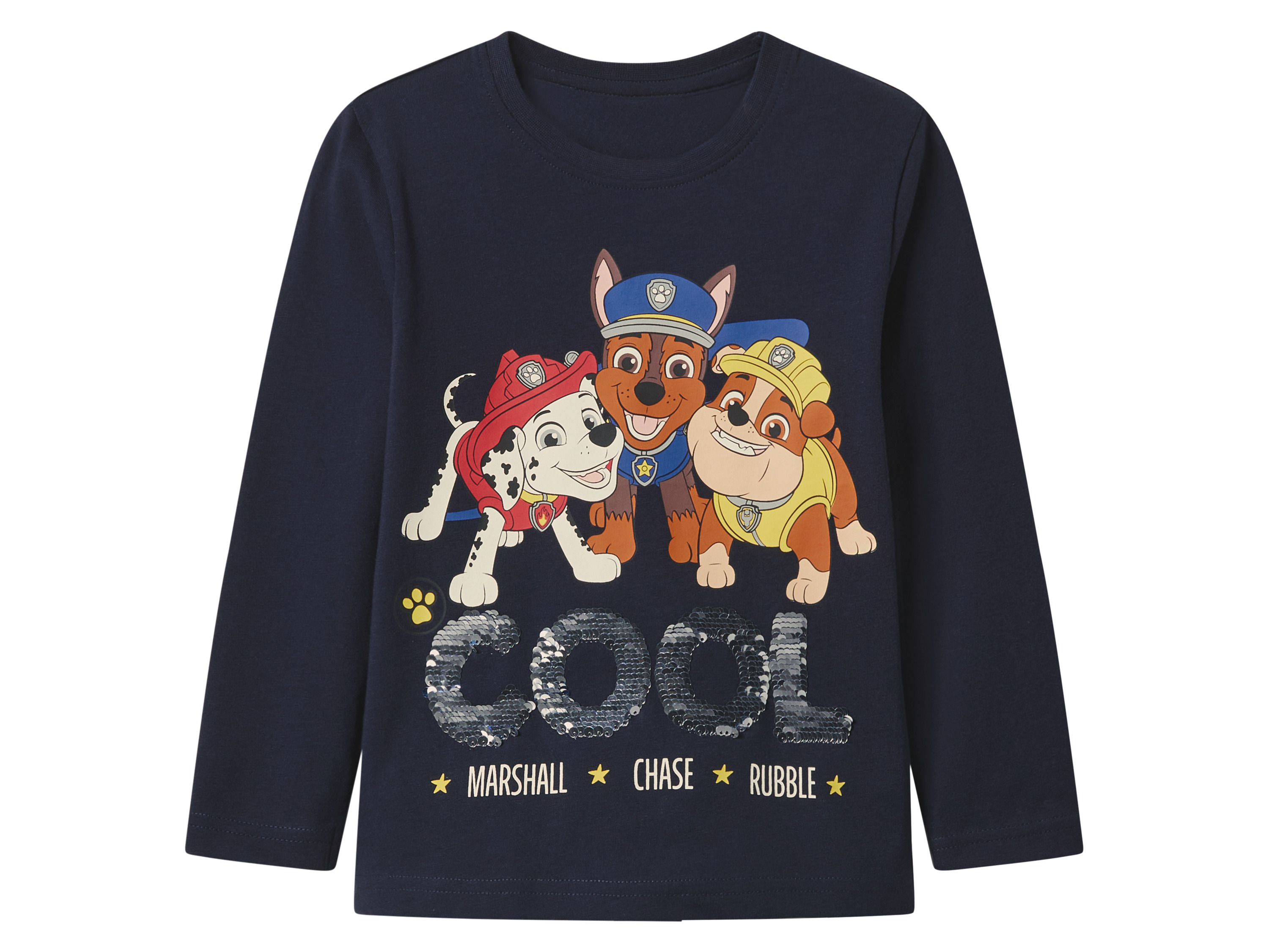 Kinder longsleeve (Marineblauw, 122/128) afbeelding