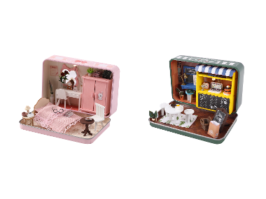 CRELANDO® Miniatuur knutselset met LED