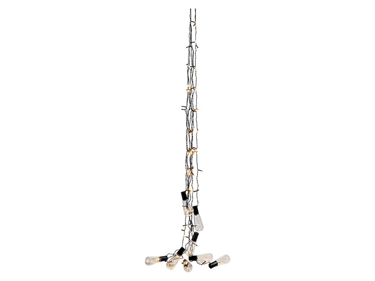 Een lange slinger met gloeilampen, ideaal voor decoratie.