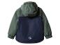 Groene en marineblauwe kinderjas met capuchon