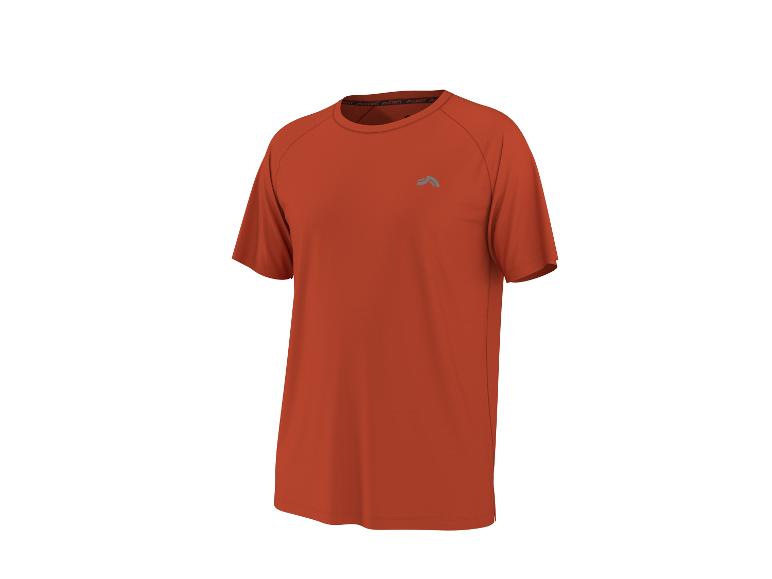 Oranjebruin sportshirt voor heren met korte mouwen