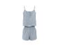 Lichtblauwe tweedelige pyjamaset met camisole top en shorts