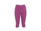 Magenta dames sportcapri met zijzakken.
