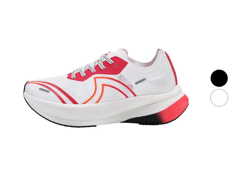 CRIVIT hardloopschoenen CarbonLite 1.0 voor dames in wit-rood.