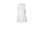Wit dames sporttopje met racerback design en klein logo.