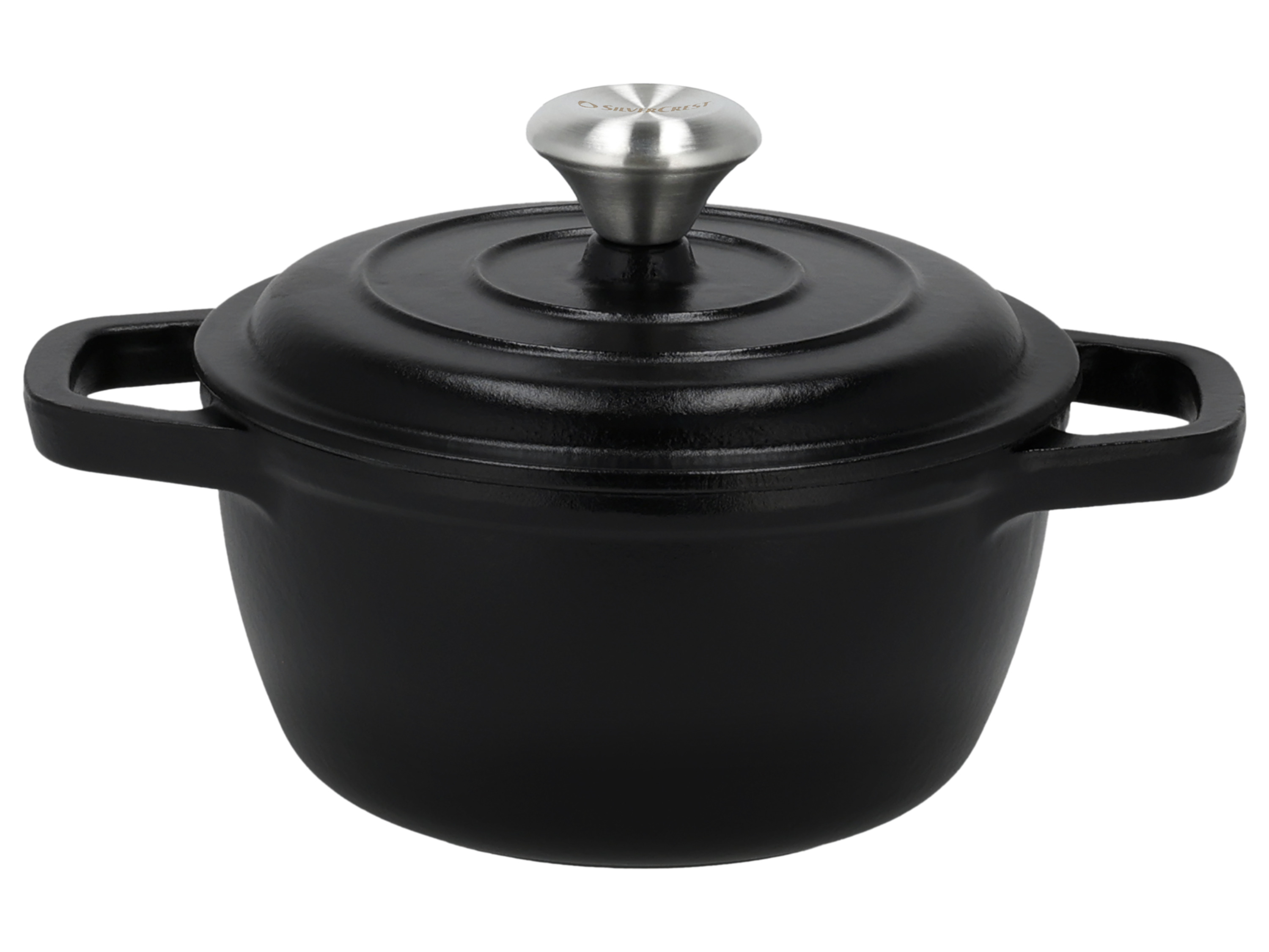 SILVERCREST Gietijzeren pan, Ø16 cm (Zwart)