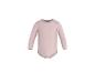 Roze babyromper met lange mouwen en drukknoopsluiting