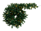 Kerstslinger met warmwitte LED-verlichting