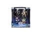 Een vierpack Star Wars: The Mandalorian en Grogu beeldjes, inclusief de Mandalorian en Grogu.