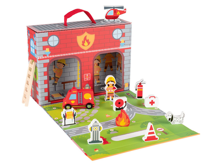 Ga naar volledige schermweergave: Playtive Speelkoffer met houten figuren - afbeelding 6