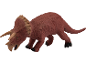Speelgoed dinosaurus triceratops in het bruin