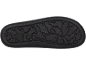Zwarte sandaalzool met een abstract patroon