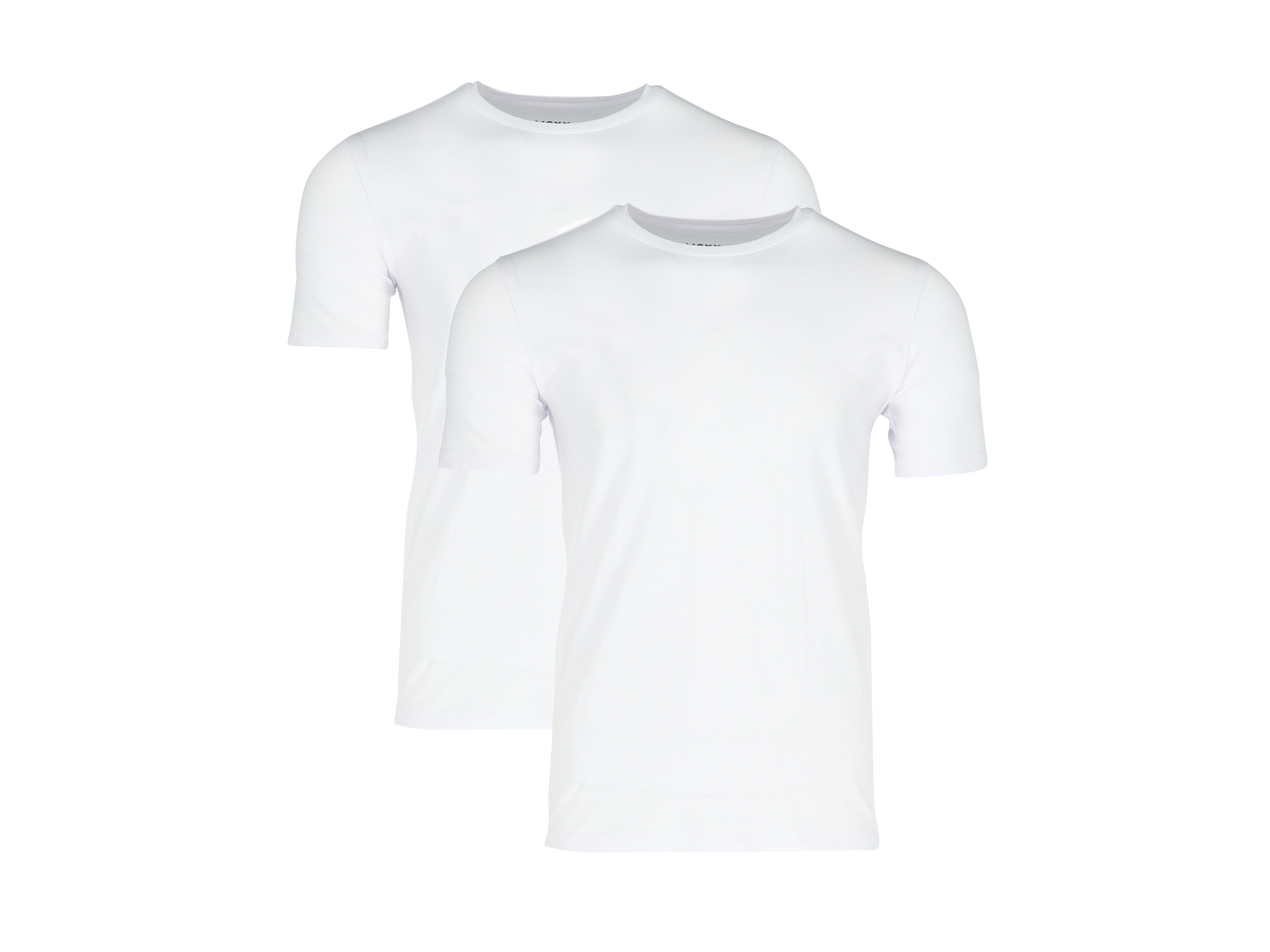 MEXX Set van 2 heren hemden of T-shirts (Ronde hals, Wit, XL)