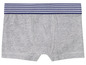 Grijze boxershorts met blauwe strepen