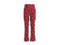 Rode flared pyjamabroek met teddybeerprint