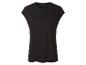 Zwart T-shirt met korte mouwen en ronde hals.