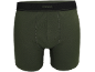 Groene boxershort voor heren met zwarte tailleband.