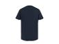 Donkerblauw T-shirt met korte mouwen, achterkant.
