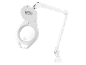 Witte LED-vergrootlamp met verstelbare arm