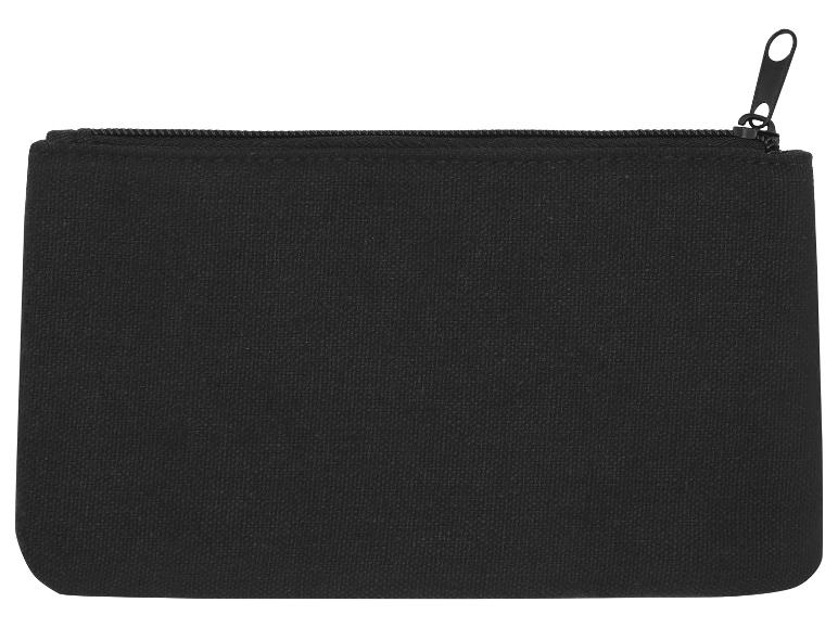 Zwart stoffen etui met rits