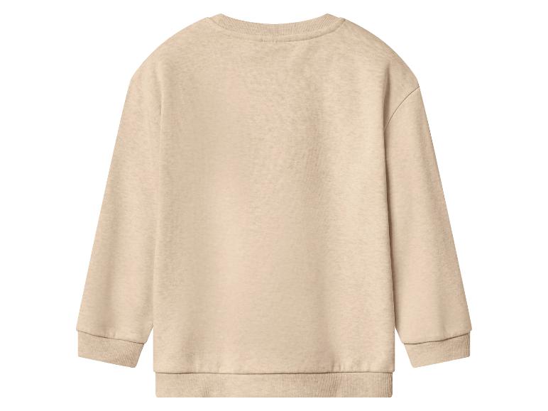 Beige sweatshirt met lange mouwen, achteraanzicht