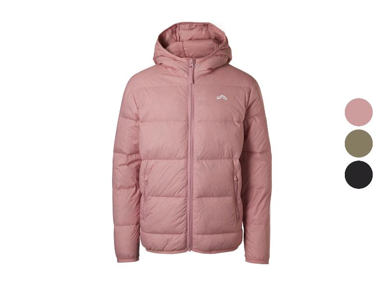 Roze gewatteerde jas met capuchon en rits, met extra kleuropties.