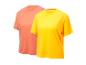 Twee Crivit T-shirts, oranje en geel.