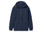 Donkerblauwe hoodie met rits