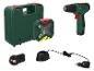 Accuboorhamerset met twee accu's, oplader, boren en koffer
