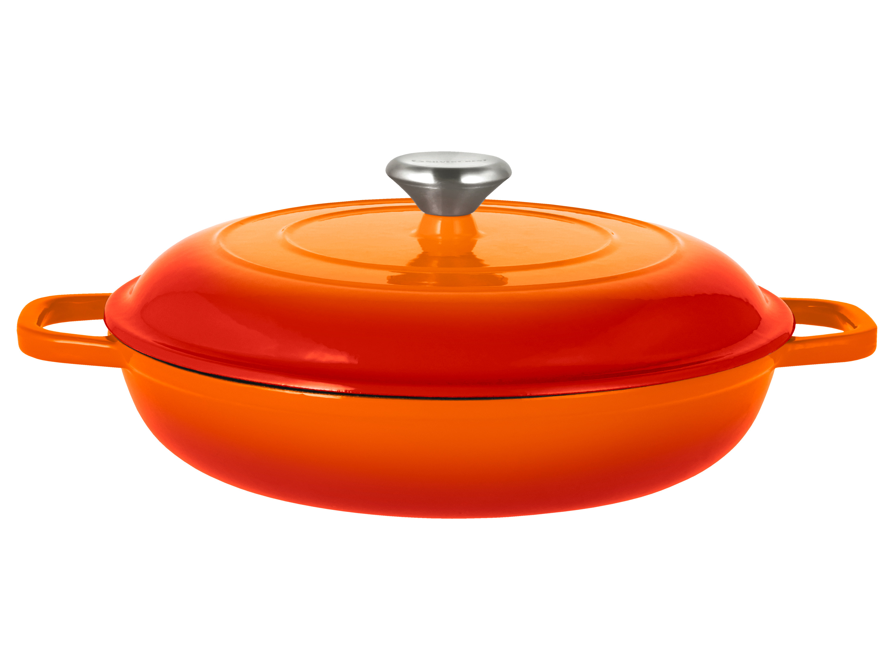 SILVERCREST Gietijzeren hapjespan, Ø30 cm (oranje)
