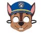 Een Paw Patrol masker met Chase, inclusief blauwe pet.
